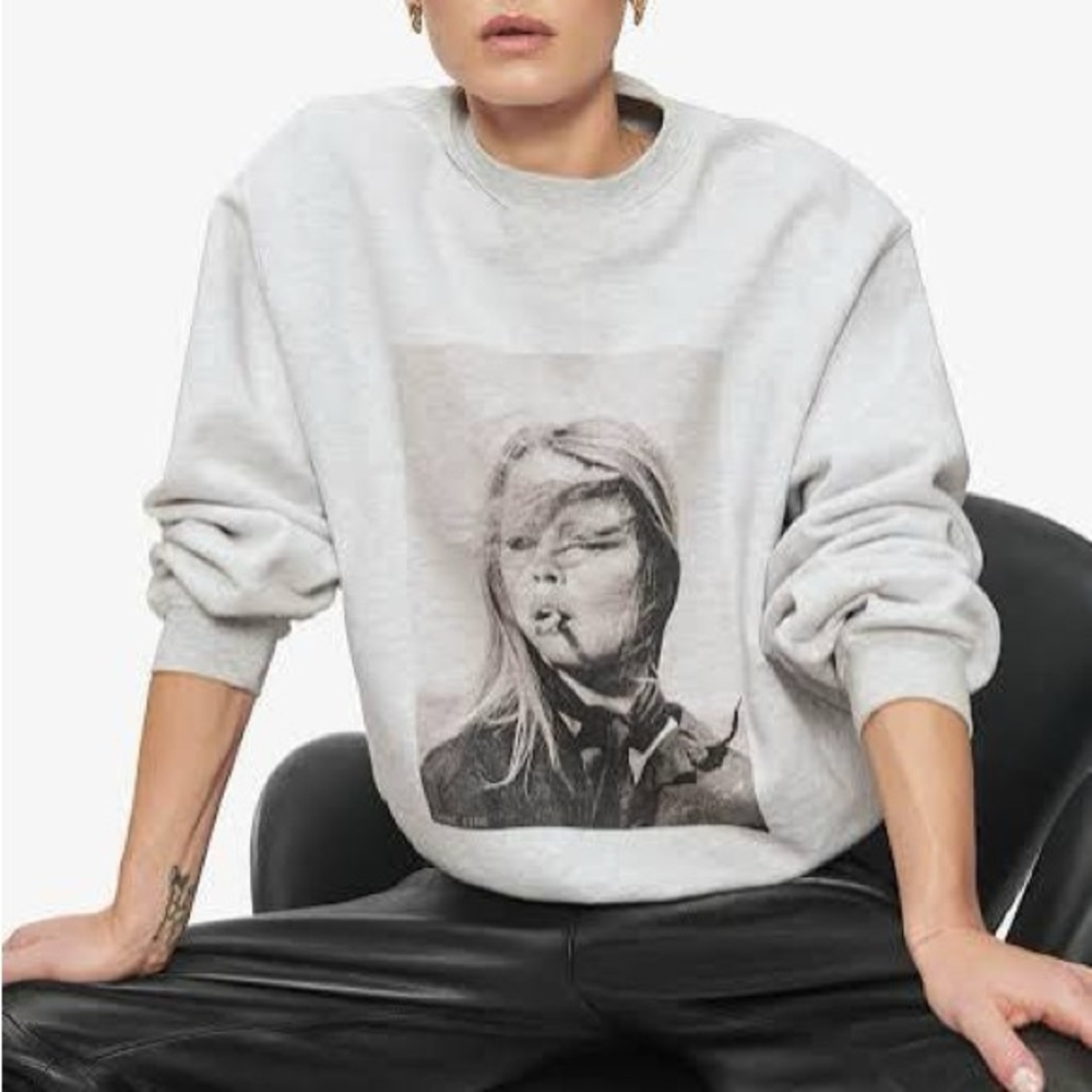 Anine Bing Bardot Graphic Sweatshirt